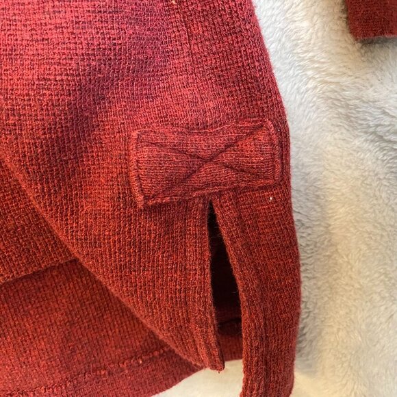 Duluth Trading Mens Henley Shirt Size 2XL Long Sleeve Casual Classic Red Slit - Picture 3 of 6